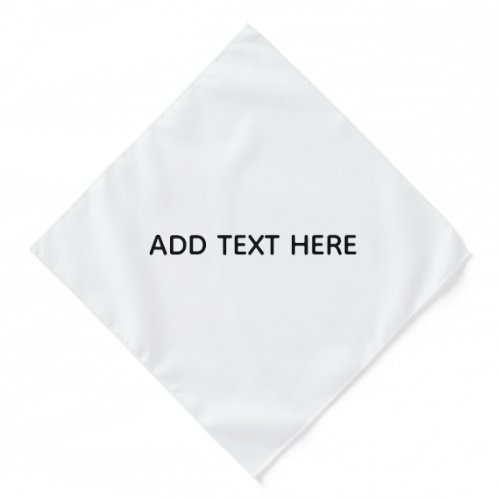 Create Your Own White Bandana