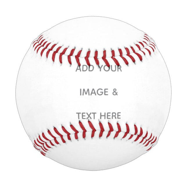Create Your Own white  Baseball (Front)