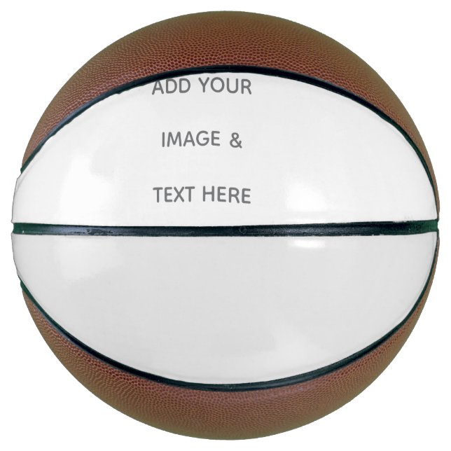 Create Your Own white  Basketball (Front)