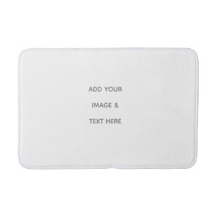 Create Your Own white Bath Mat
