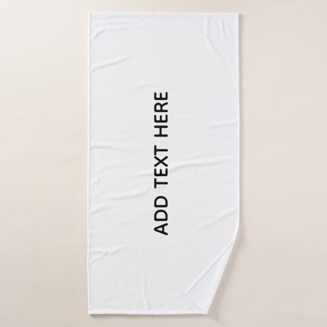 Create Your Own White  Bath Towel (Bath Towel)