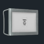 Create Your Own white  Belt Buckle<br><div class="desc">This design is minimalist style which can be easily updated with your photo and text. If you need any help please contact me using the massage button below and I will be happy to help.</div>