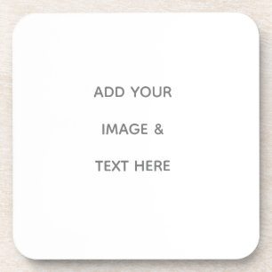 Create Your Own white  Beverage Coaster