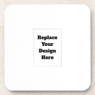 Create Your Own white  Beverage Coaster