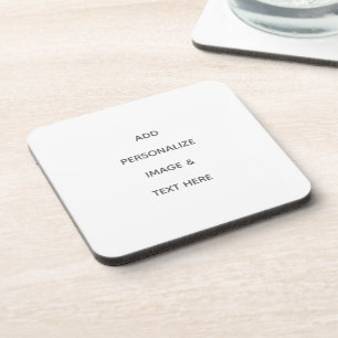 Create Your Own white Beverage Coaster