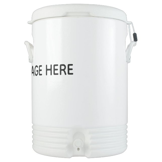 Create Your Own white Beverage Cooler (Front)