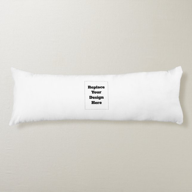 Create Your Own white  Body Pillow (Front)