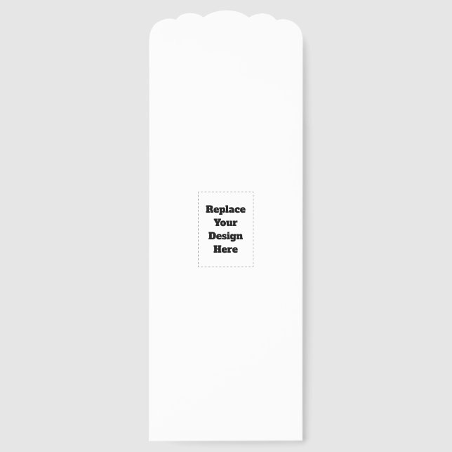 Create Your Own white  Bookmarks (Front)