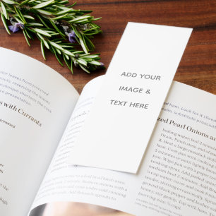 Create Your Own white  Bookmarks