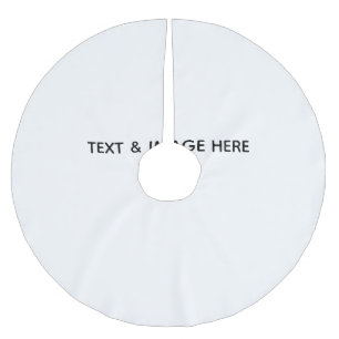 Create Your Own white Brushed Polyester Tree Skirt