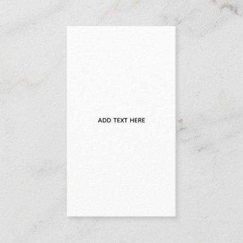 Create Your Own White Business Card
