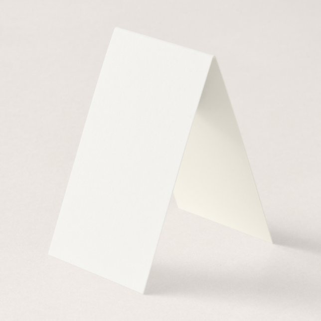 Create Your Own White  Business Card (Back)