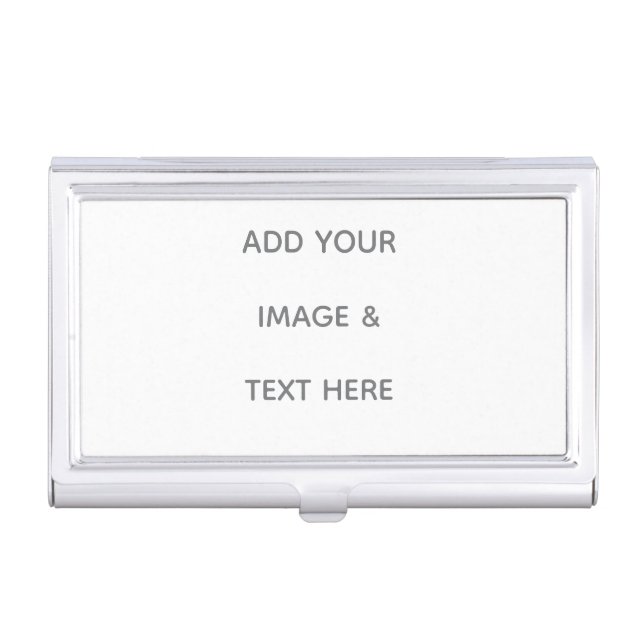 Create Your Own white  Business Card Case (Front)