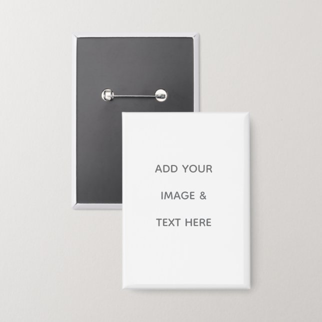 Create Your Own white  Button (Front/Back)