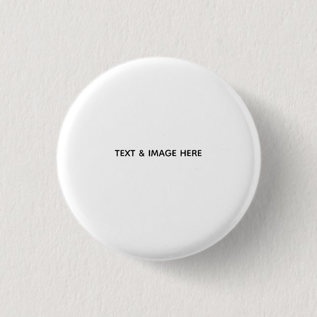 Create Your Own white Button (Front)