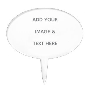 Create Your Own white  Cake Topper