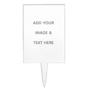 Create Your Own white  Cake Topper