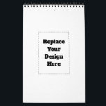 Create Your Own white Calendar<br><div class="desc">This design is minimalist style which can be easily updated with your photo and text. If you need any help please contact me using the massage button below and I will be happy to help.</div>