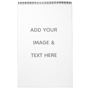 Create Your Own white Calendar