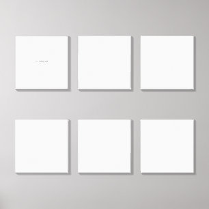 Create Your Own white Canvas Photo Tile