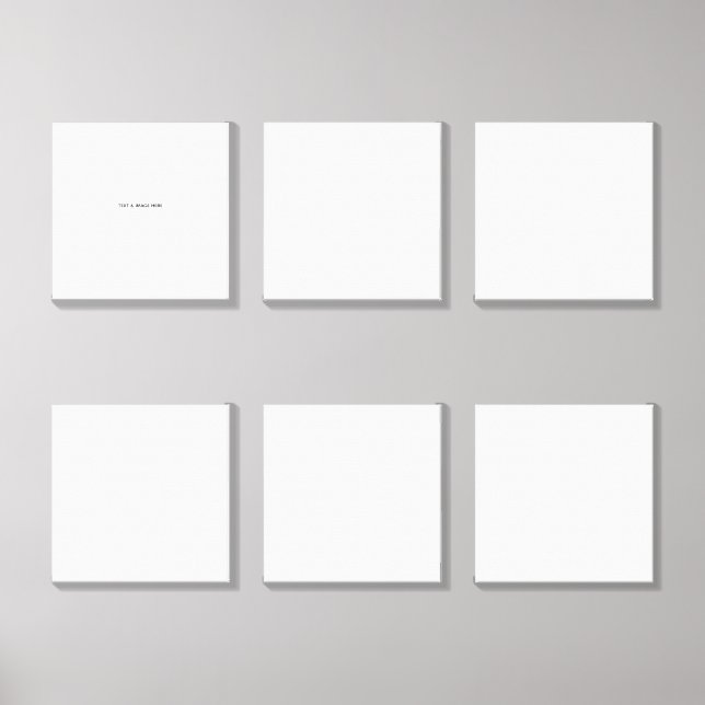 Create Your Own white Canvas Photo Tile (Front Set)