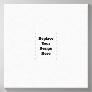 Create Your Own white Canvas Photo Tile