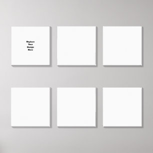 Create Your Own white Canvas Photo Tile