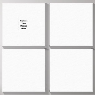 Create Your Own white  Canvas Photo Tile