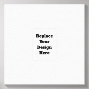 Create Your Own white  Canvas Photo Tile