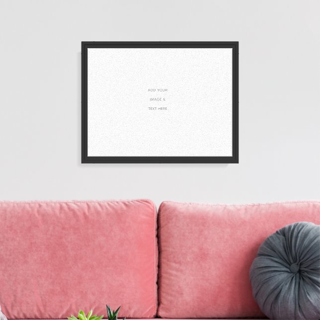 Create Your Own white  Canvas Print (Insitu(LivingRoom))