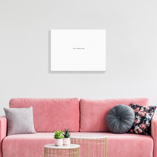 Create Your Own white Canvas Print (Insitu(LivingRoom))