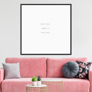 Create Your Own white  Canvas Print