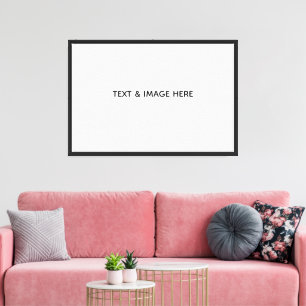 Create Your Own white Canvas Print