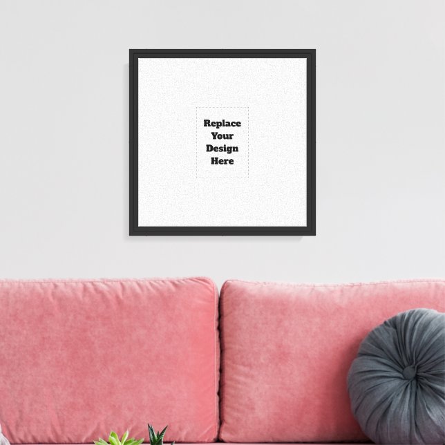 Create Your Own white  Canvas Print (Insitu(LivingRoom))