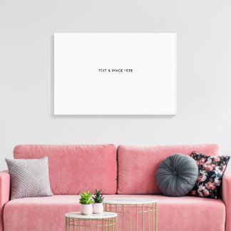 Create Your Own white Canvas Print