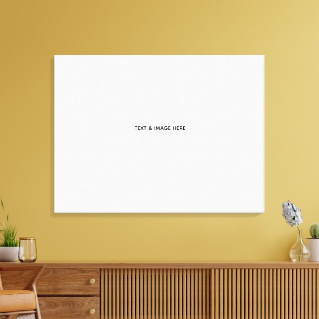 Create Your Own white Canvas Print (Insitu(LivingRoom))