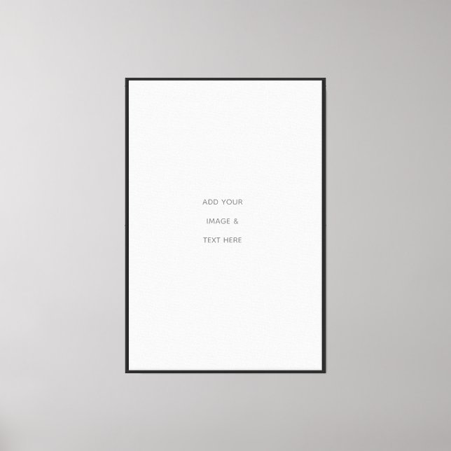 Create Your Own white  Canvas Print (Front)