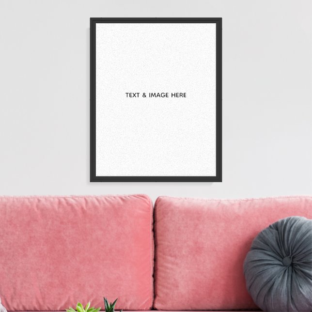 Create Your Own white Canvas Print (Insitu(LivingRoom))