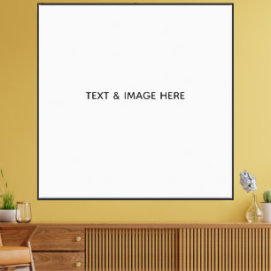 Create Your Own white Canvas Print