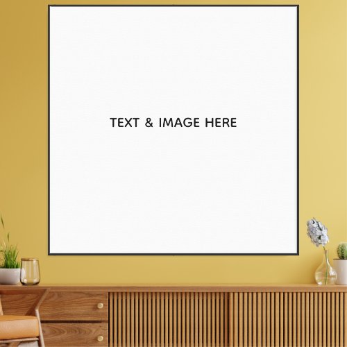 Create Your Own white Canvas Print