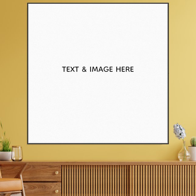 Create Your Own white Canvas Print (Insitu(LivingRoom))