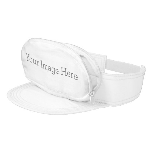 White Cap-Sac Visor (Angled)