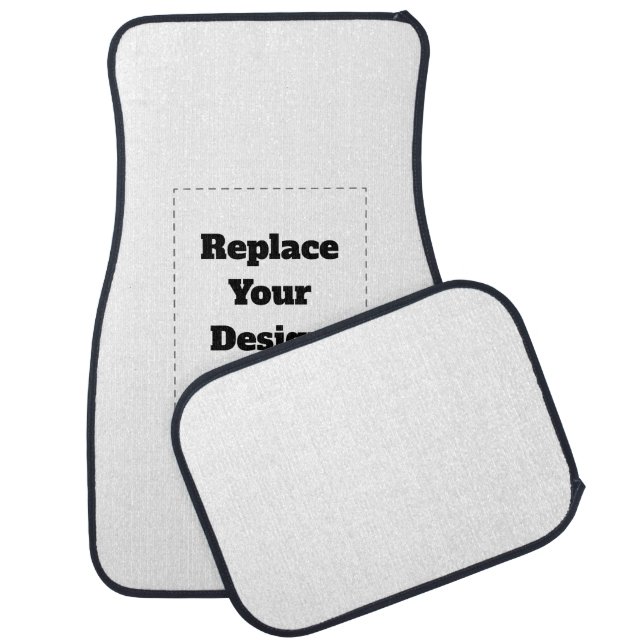 Create Your Own white  Car Floor Mat (Set)