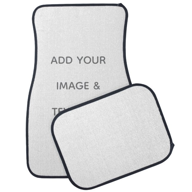 Create Your Own white  Car Floor Mat (Set)