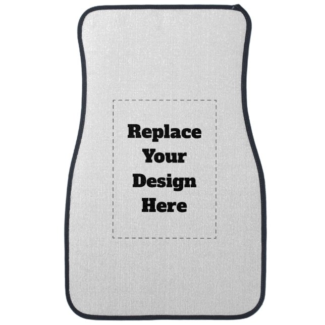 Create Your Own white  Car Floor Mat (Front)