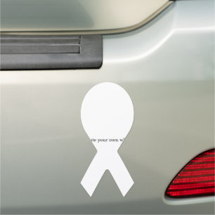 create your own white car magnet