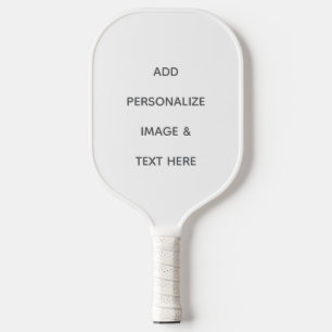 Create Your Own white Carbon Fiber Pickleball Paddle