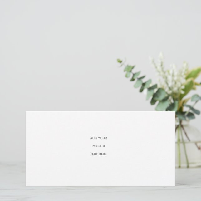 Create Your Own white  Card (Standing Front)
