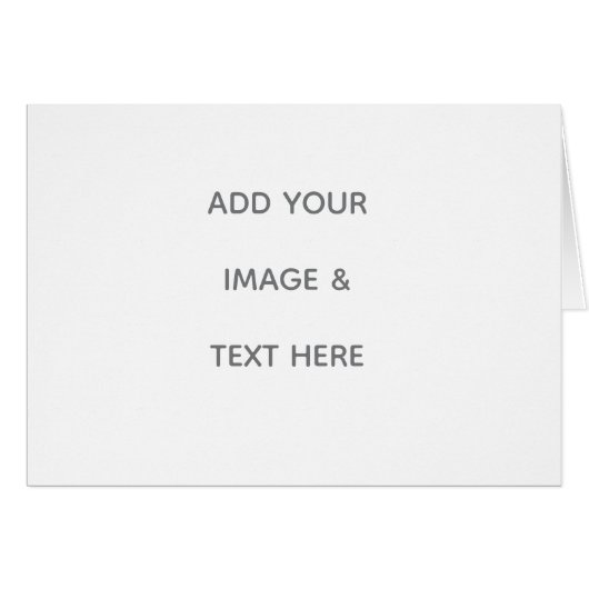 Create Your Own white Cards (Front Horizontal)