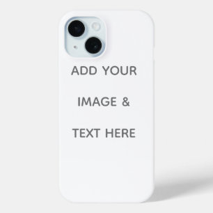Create Your Own white  iPhone 15 Case